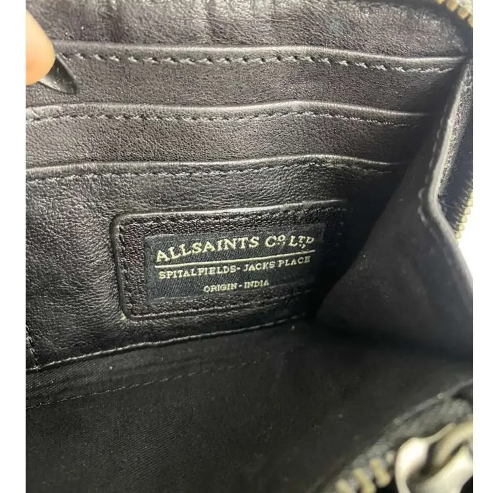 All Saints Sequin and Leather wallet Women’s Brown